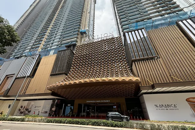 Main entrance of the Pavilion Damansara Heights mall