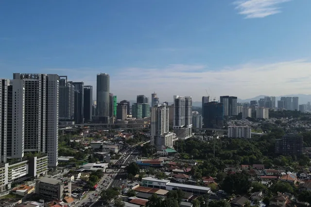 View from Taman Desa towards Mid Valley and Bangsar