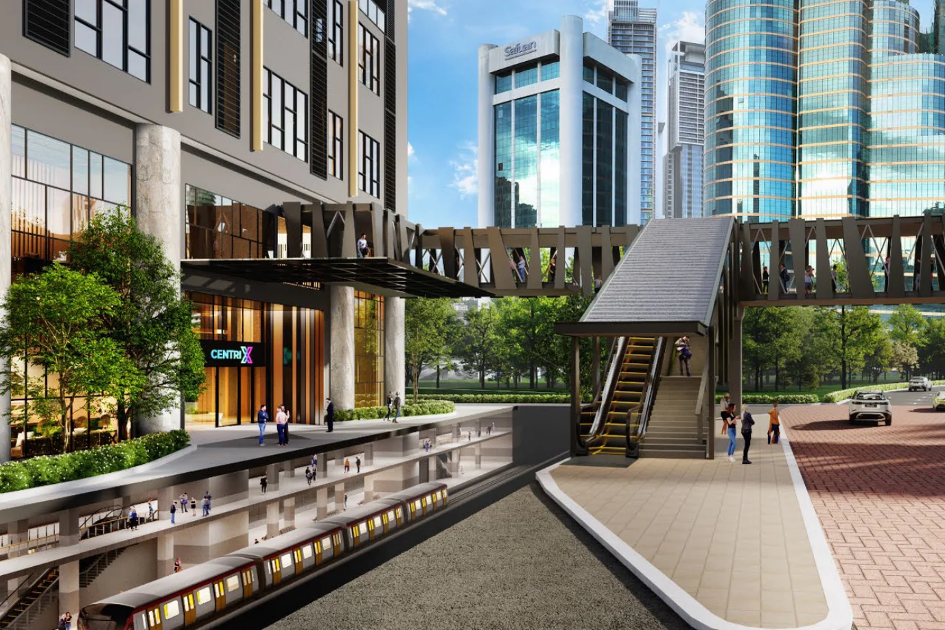 Centrix The Station KLCC entrance above Dang Wangi LRT Station