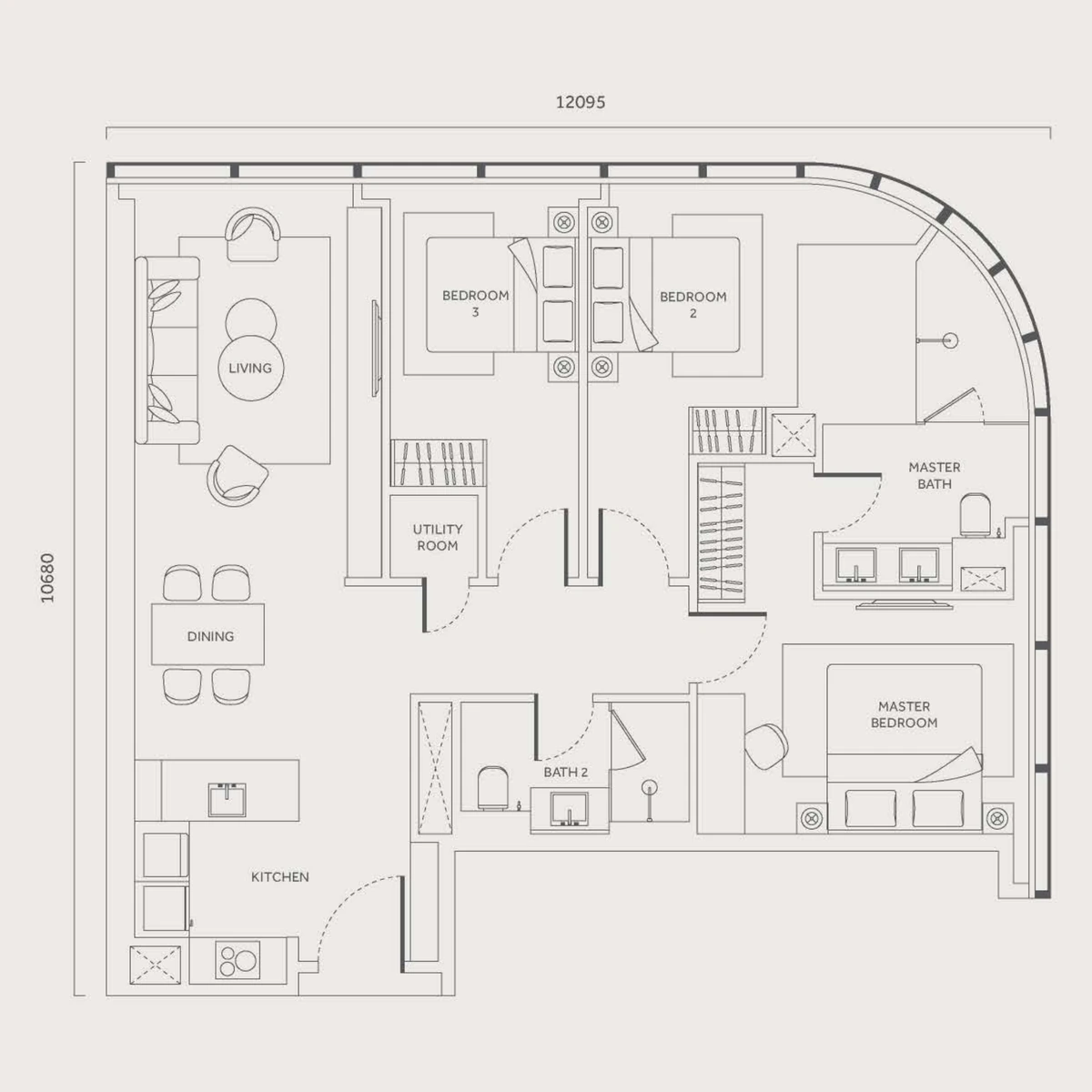 CloutHaus Residences Type A floor plan