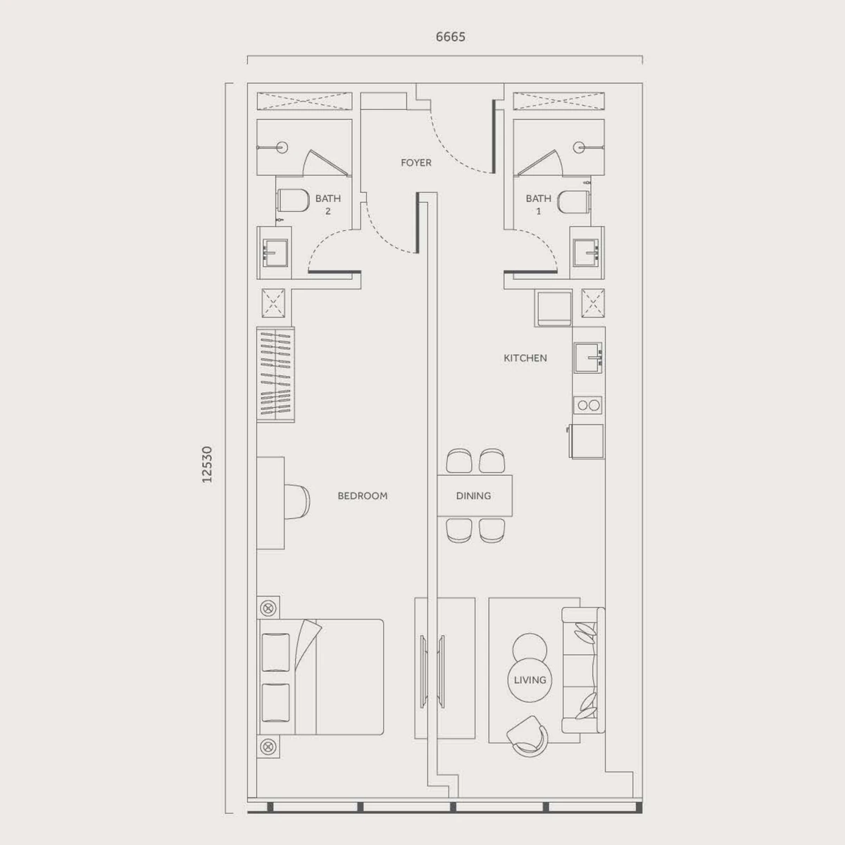 CloutHaus Residences Type N floor plan