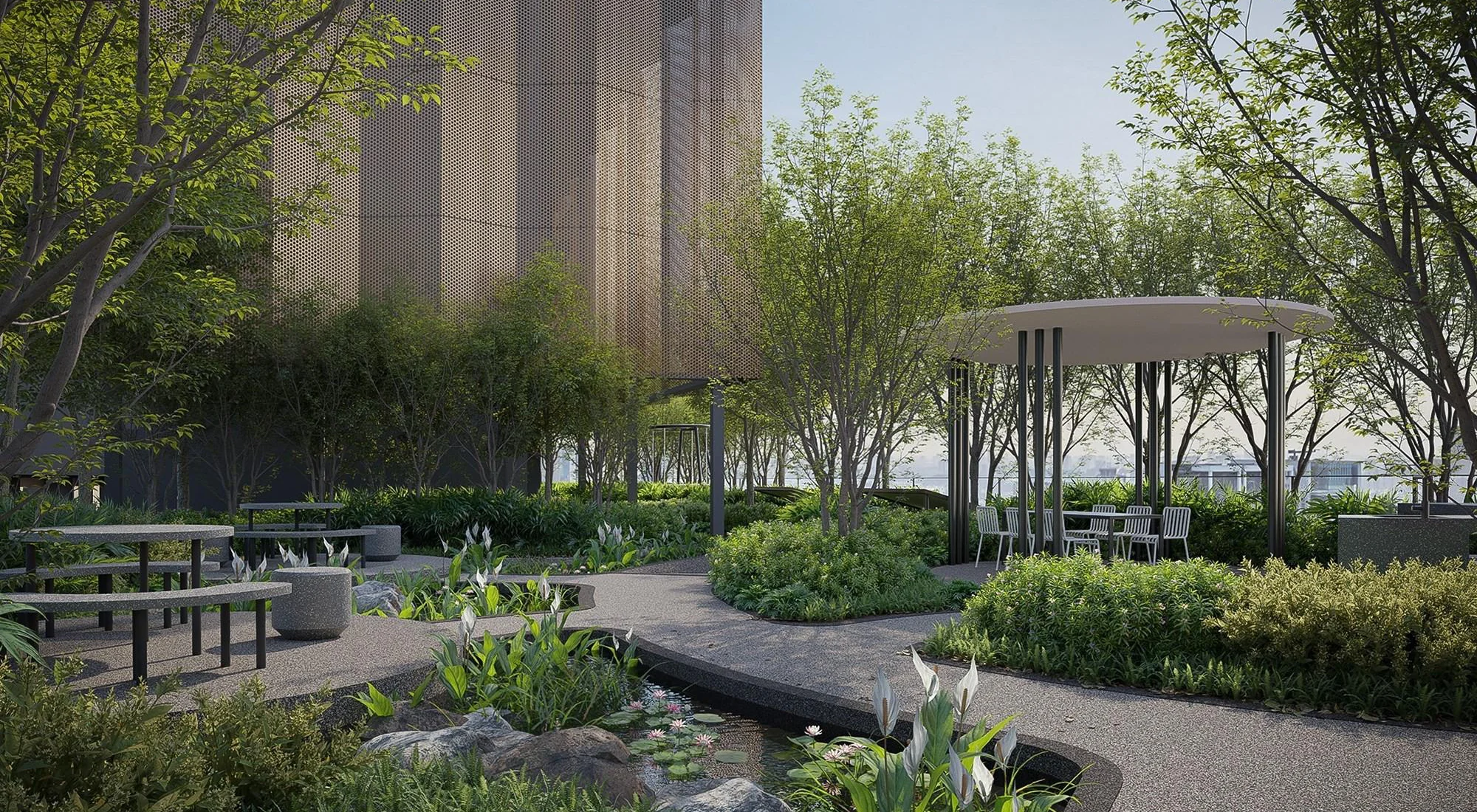 The forest garden on Level 43A of Divine KLCC
