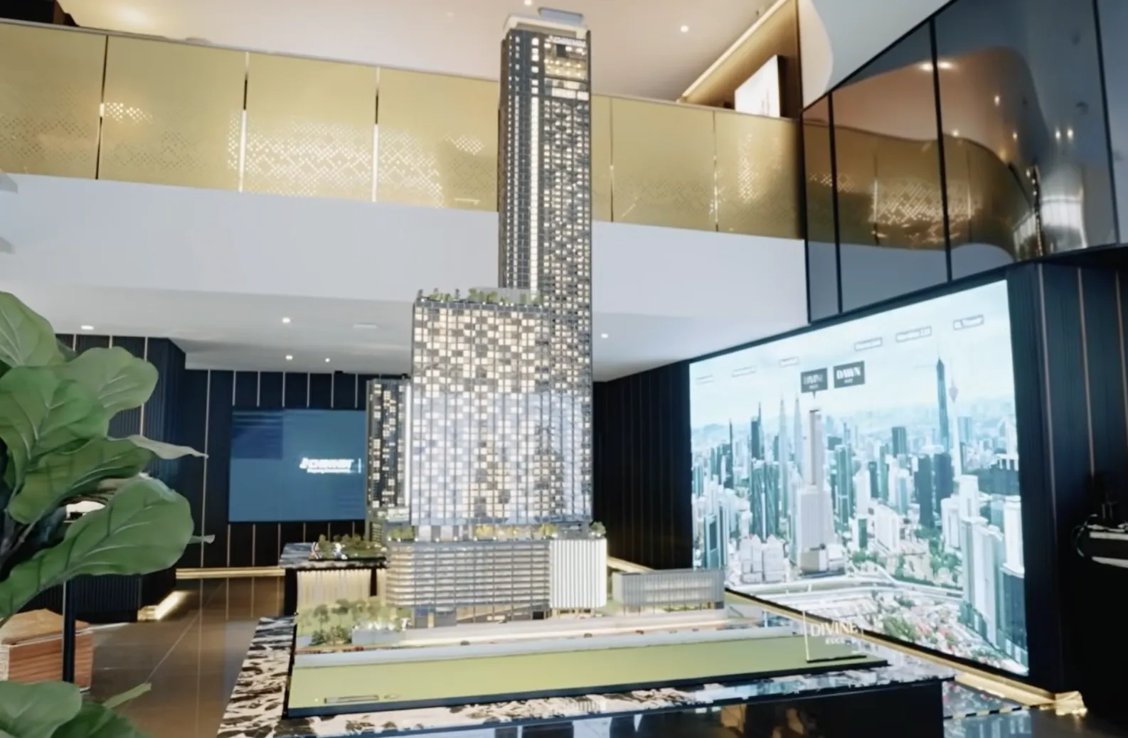 The scale model of Divine KLCC at the showroom