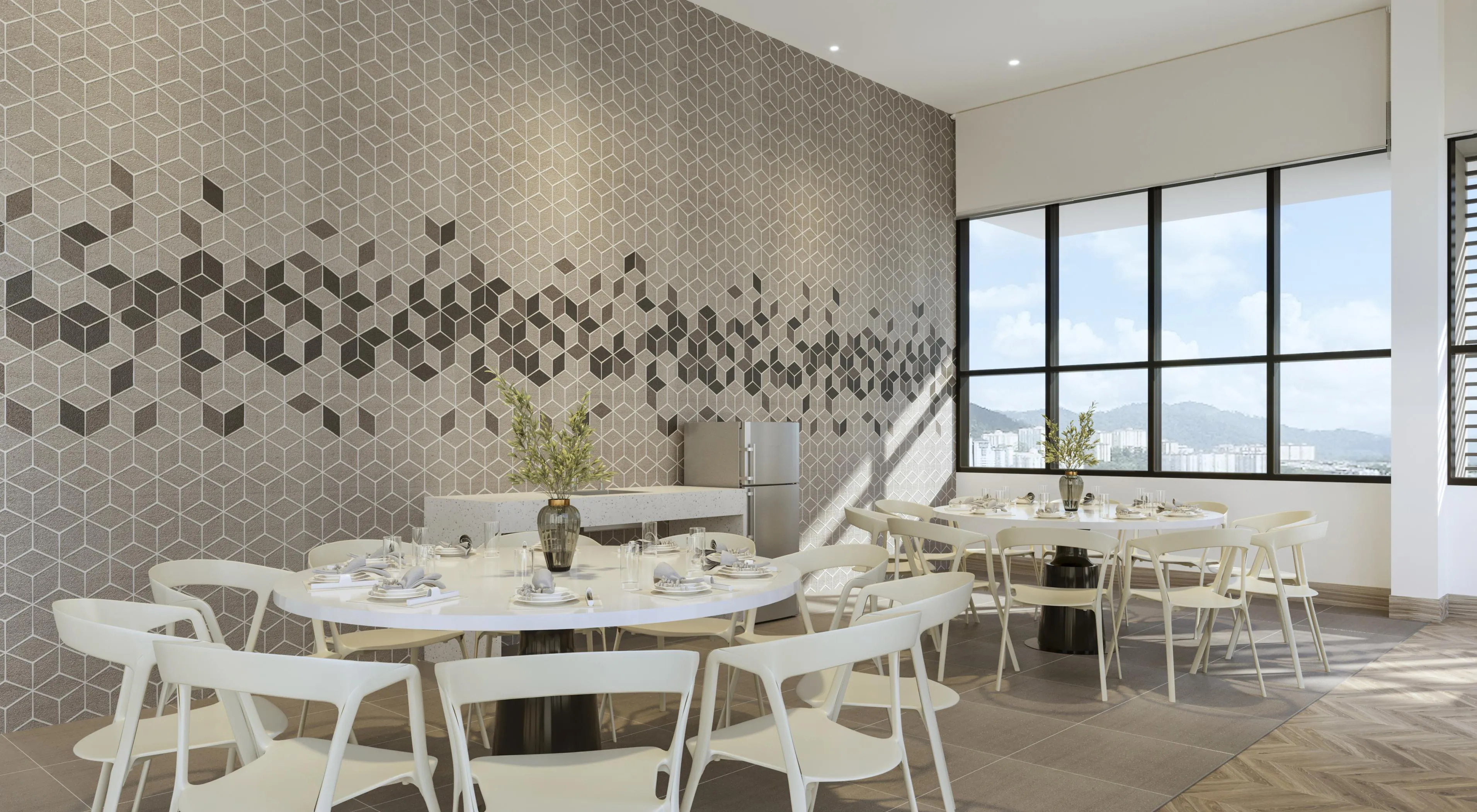 The multi-function hall at ForestHill Residences