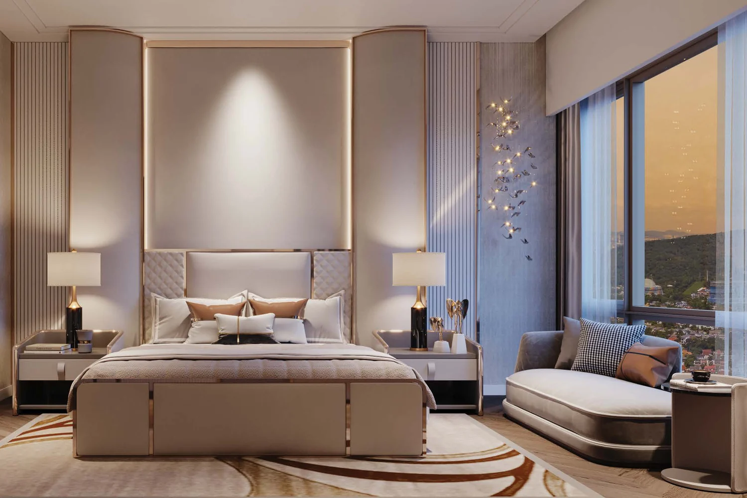 Imperial Residences Damansara Heights master bedroom, en suite, artist’s impression