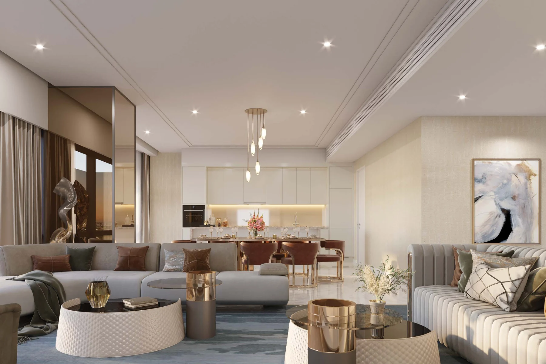 Imperial Residences Damansara Heights Type H2A living and dining room, artist’s impression