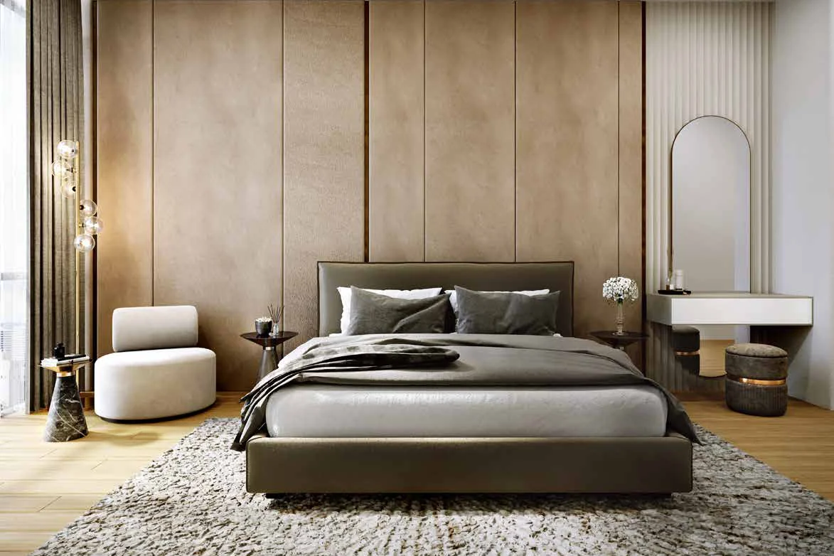 A master bedroom at Jewel by Oxley KLCC