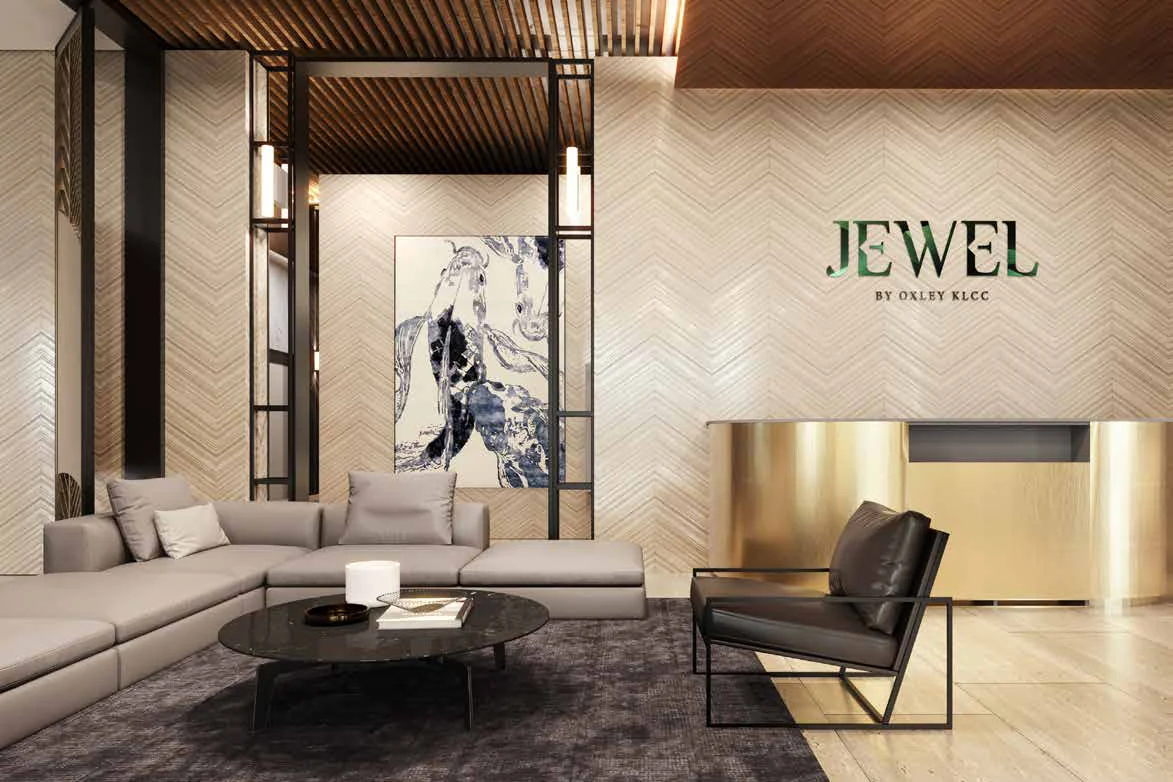The residents’ lobby of Jewel by Oxley KLCC