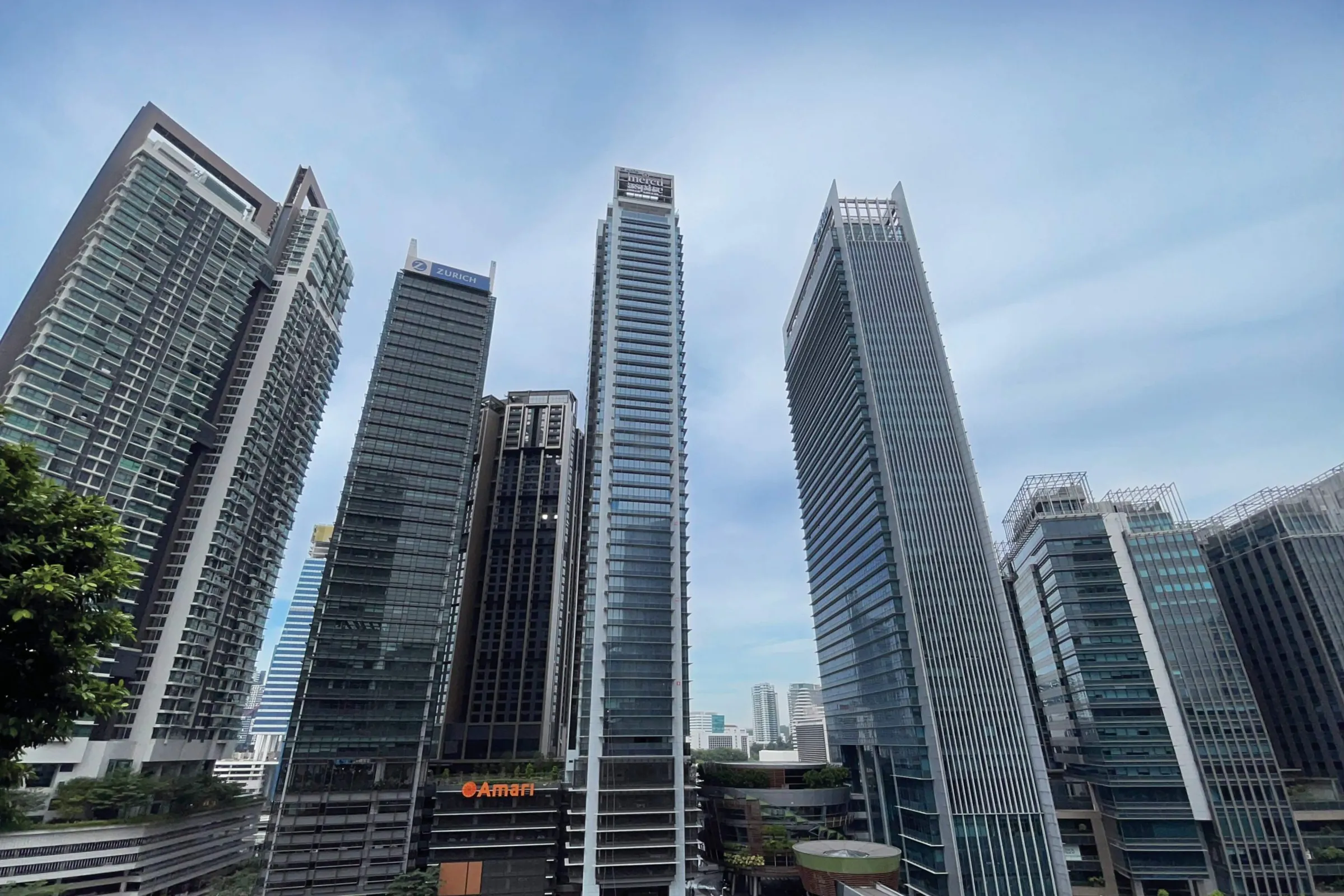 The office towers of KL Eco City, beside Abdullah Hukum LRT Station