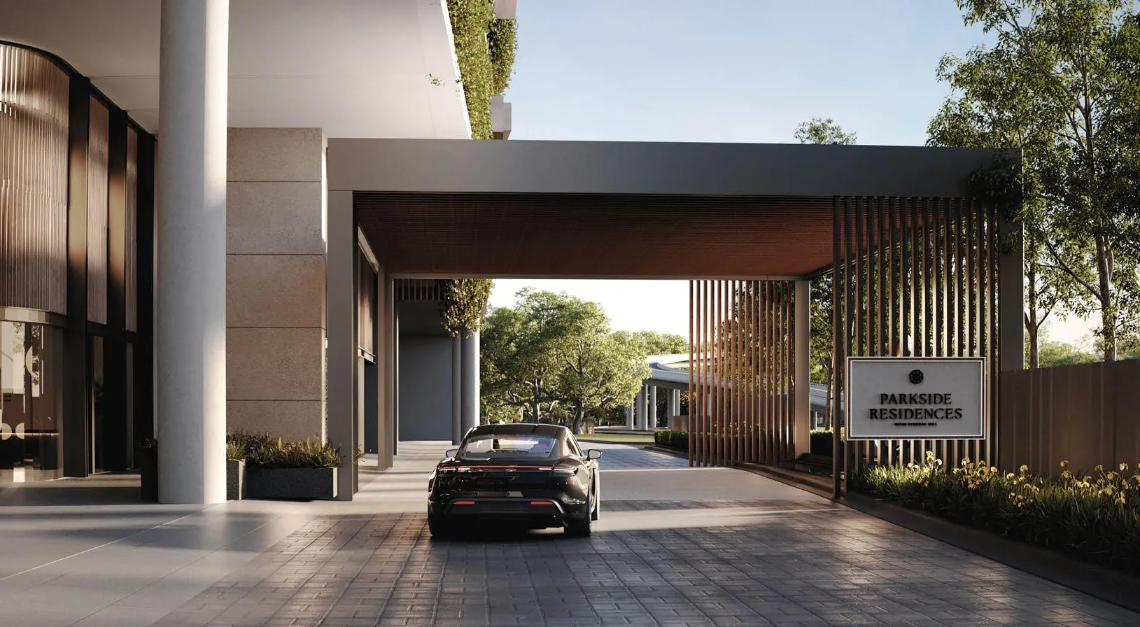 The drop-off at Parkside Residences