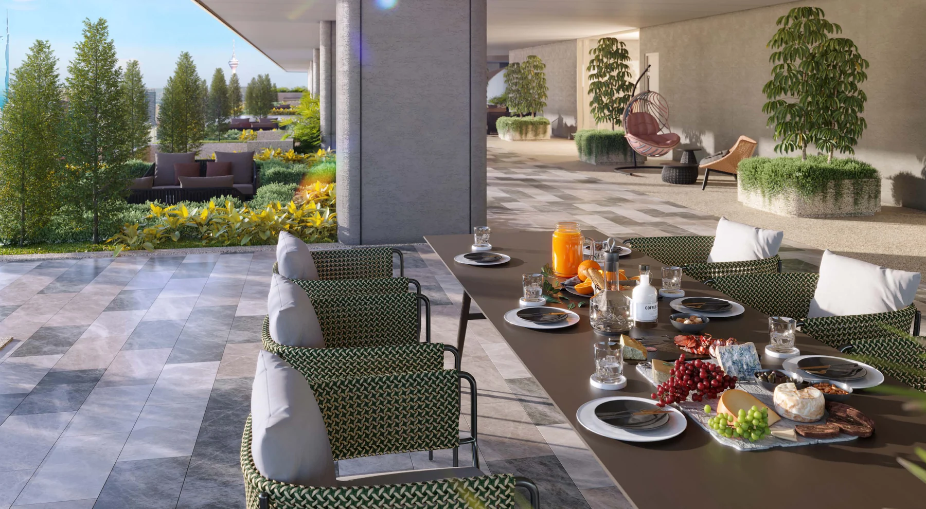 Sky Garden lounge on Level 66 at Pavilion Square