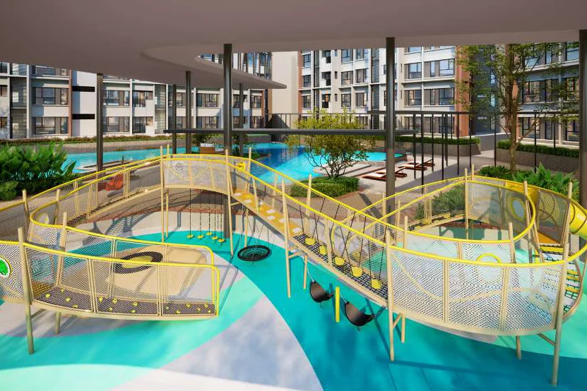 Kid's Wonderland play area on the Level 8 podium of The Queenswoodz