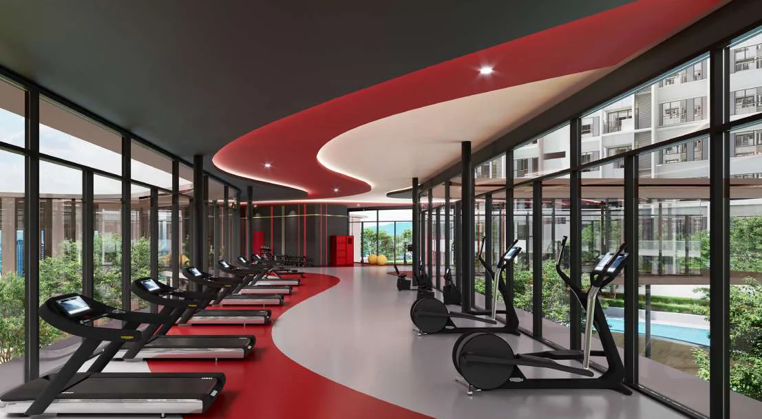 The Momentum Studio gym on Level 9 of The Queenswoodz
