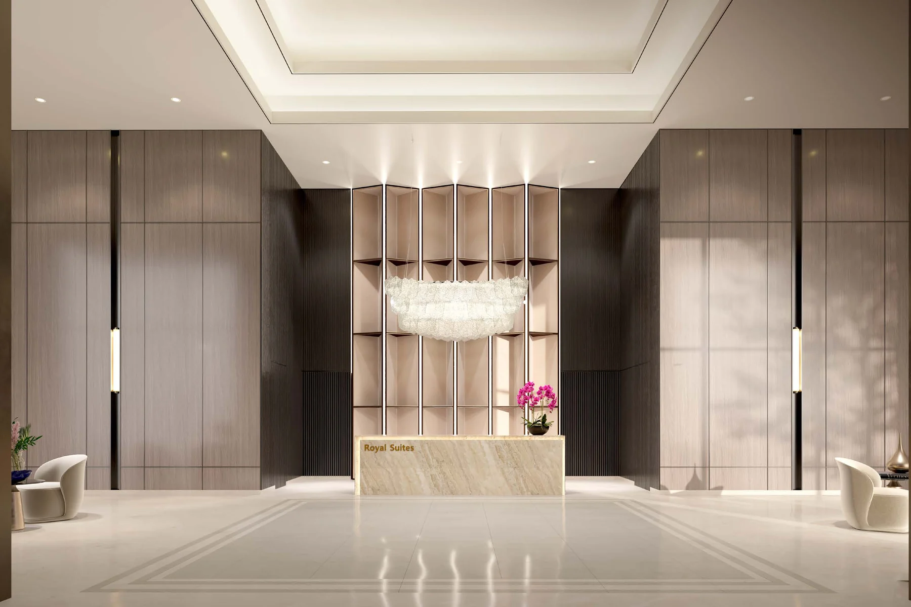 Royal Suites double-volume main lobby, artist’s impression