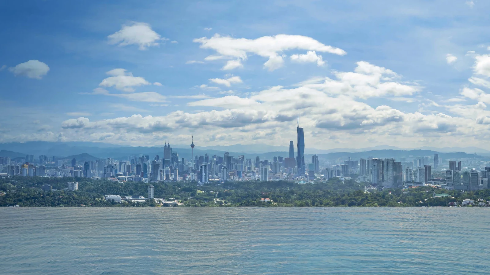 The Kuala Lumpur skyline seen across a sky pool, artist's impression