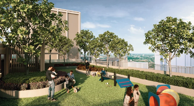 Furry Friends Park, the rooftop pet park at The Aldenz