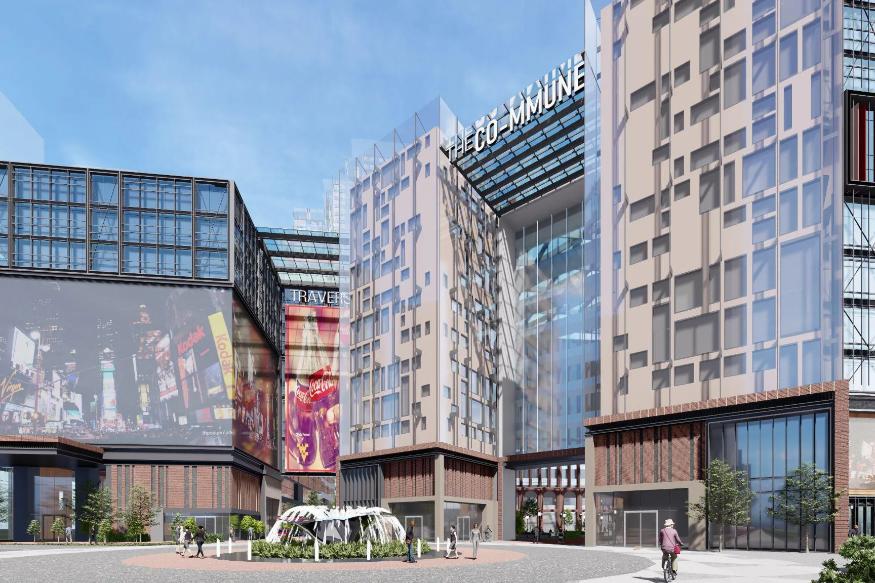 The retail mall building at Central Park Damansara