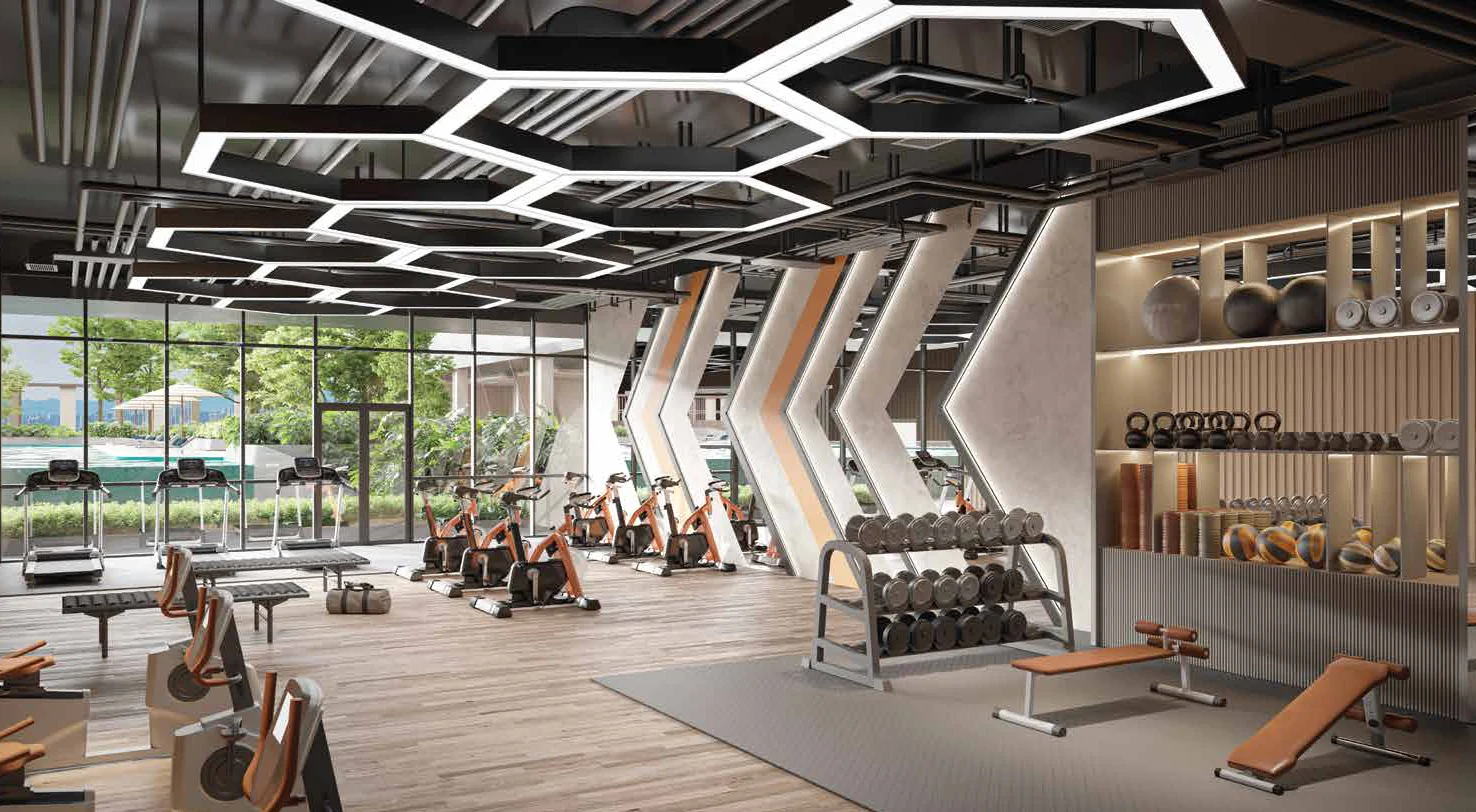 The gym at The Atera