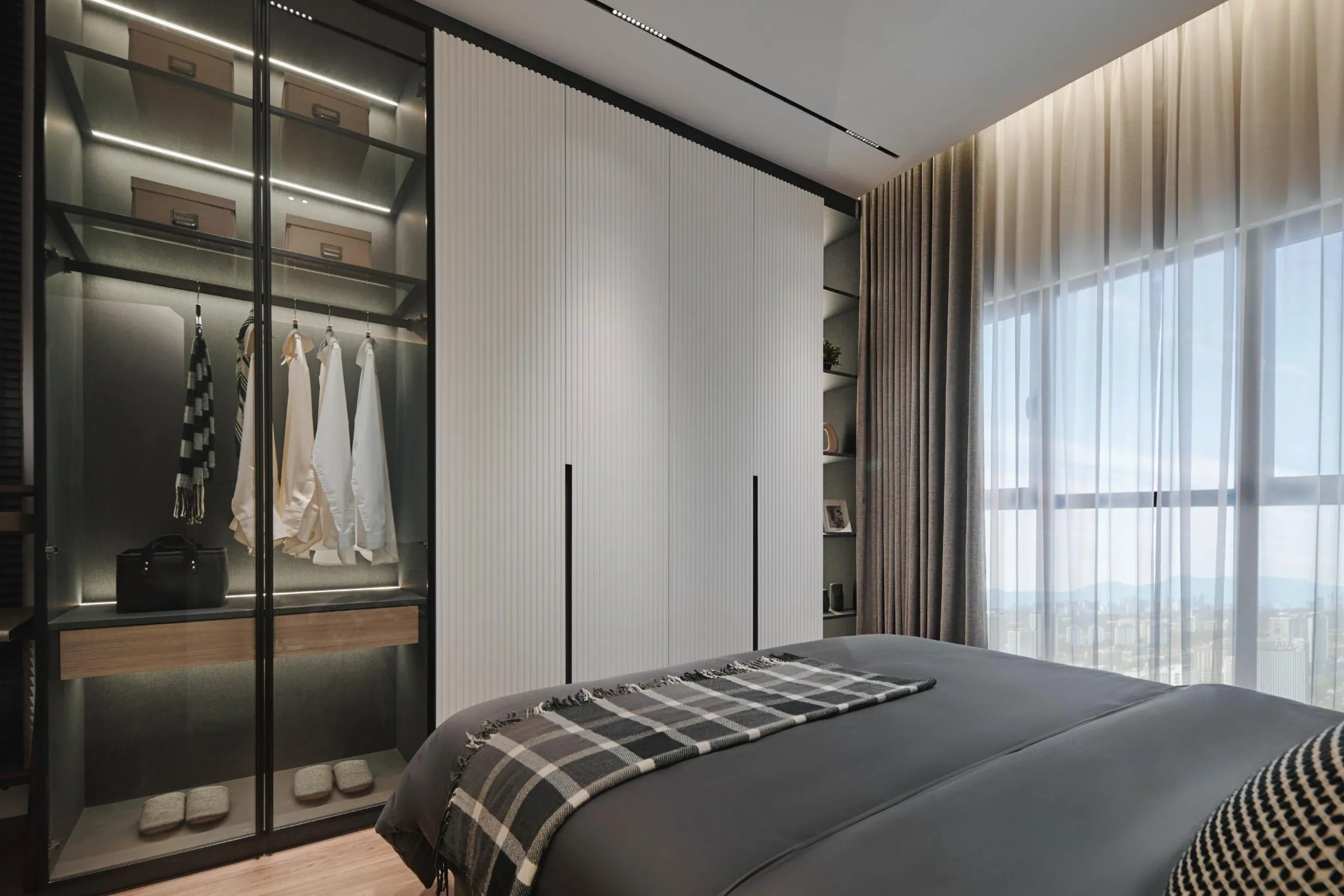 The Atera show unit master bedroom