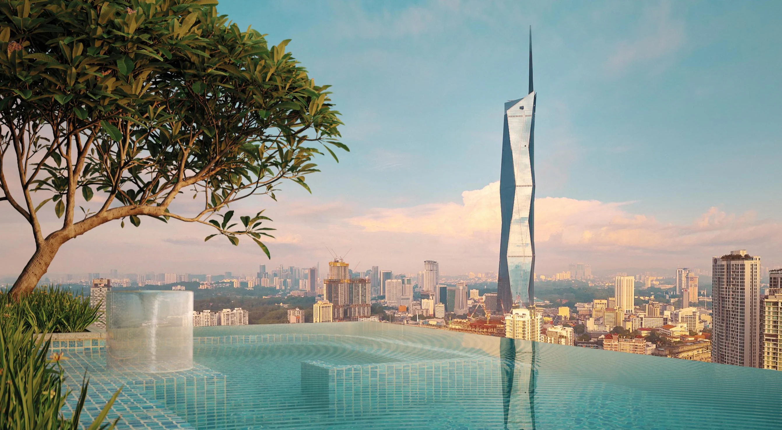 The sky whirlpool at Times Square 2 facing Merdeka 118