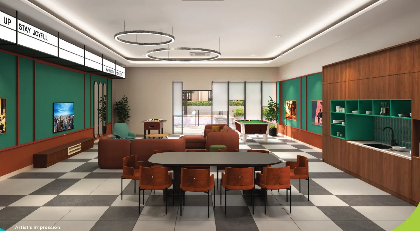 The Leisure Villa games and party room at The Vividz