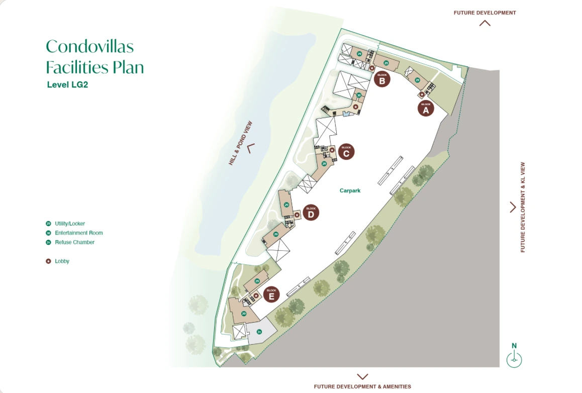 Zenia Level LG2 facilities plan: entertainment room